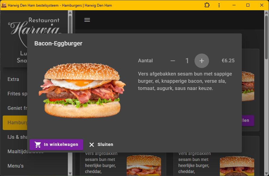 Front end based food order web app 3