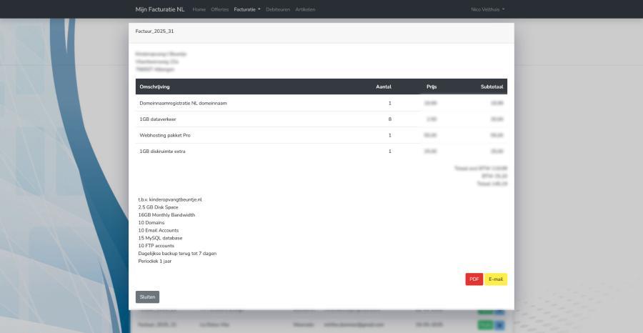 Smart Invoicing & Administration — Mijn-Facturatie 3