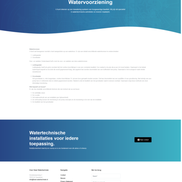 Tailored Irrigation Solutions — HEWI Watertechniek 2